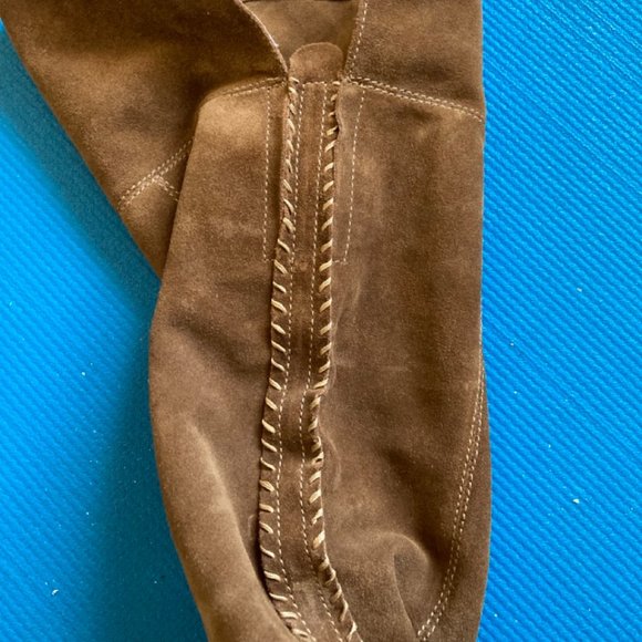 Dolce Vita Brown Suede High Knee Boots Size 9 - Picture 5 of 13